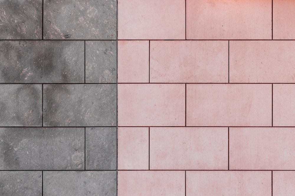 pink and gray tiles