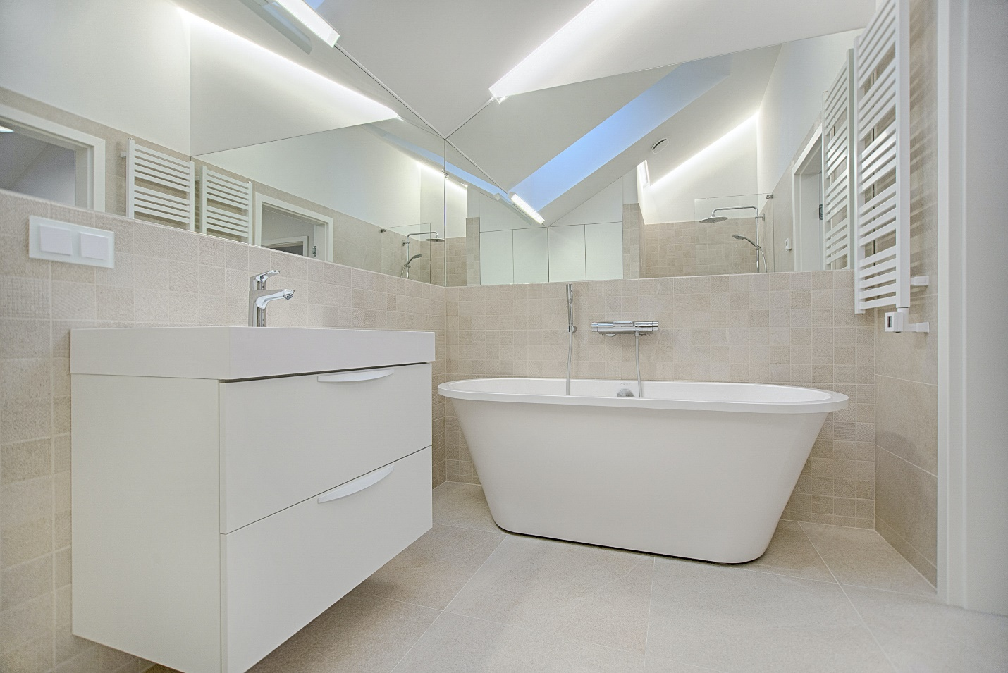 a modern bathroom